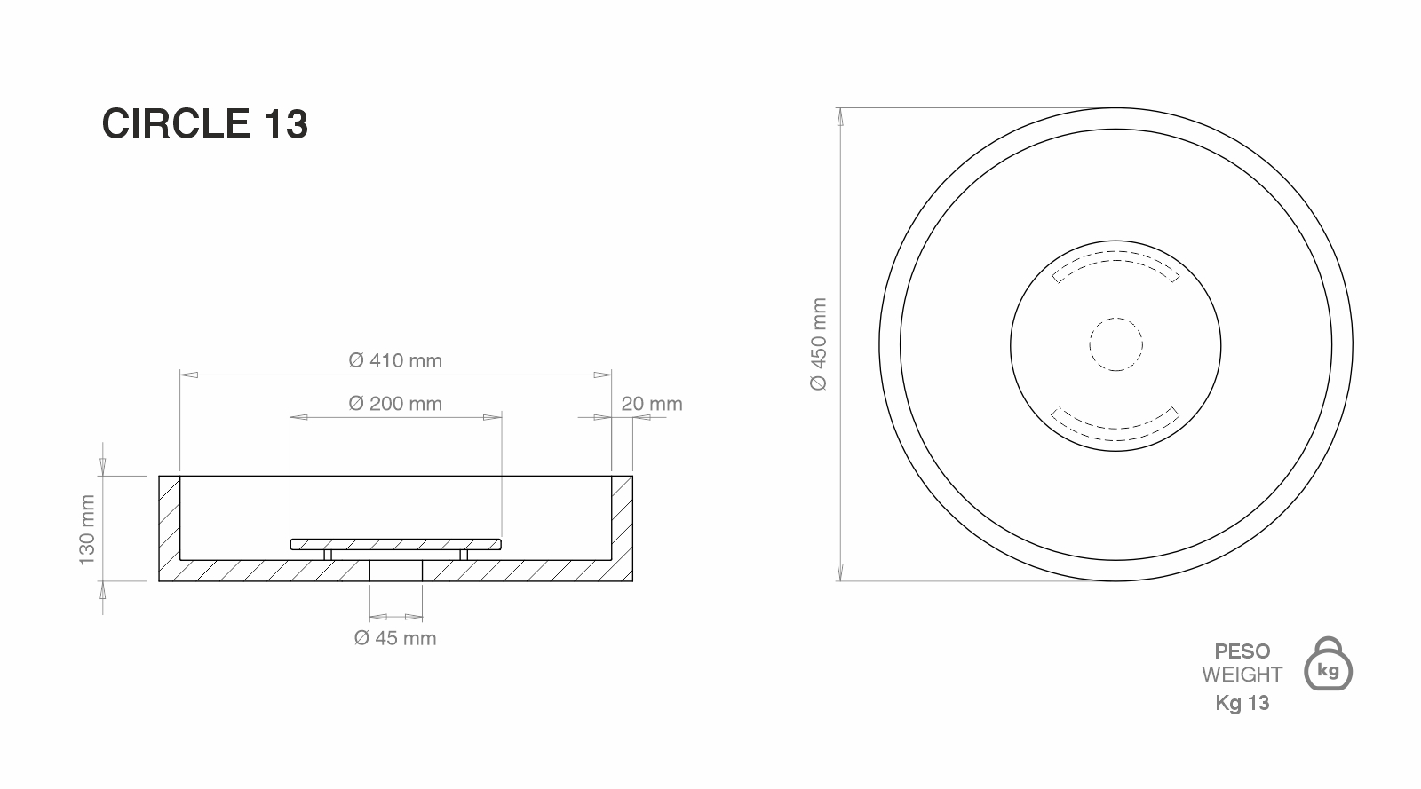 codifiche Lavabi inTONDO pavimenti sansone